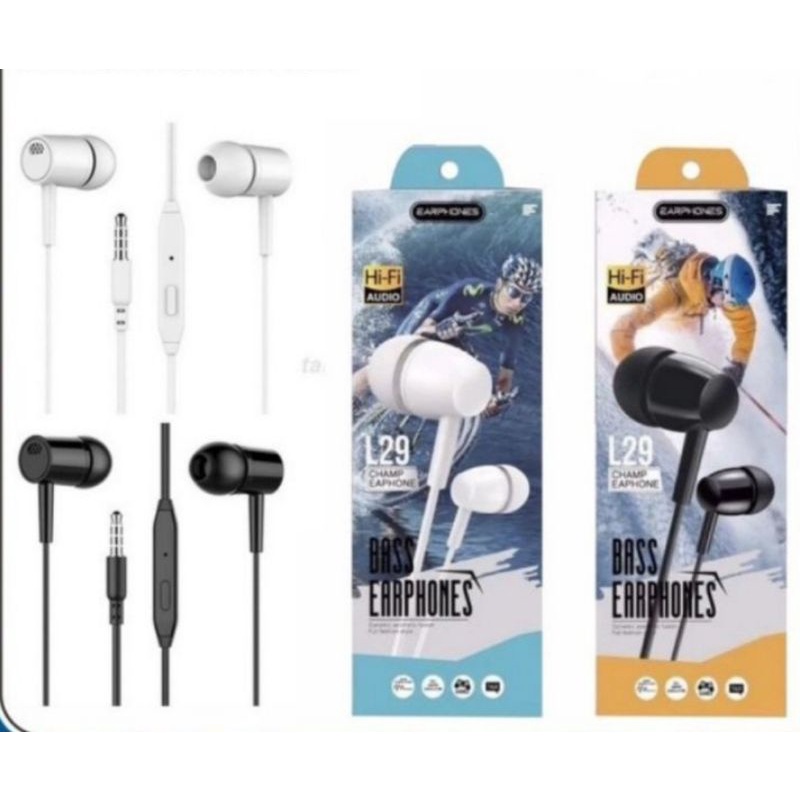 Handsfree /Headset Macaron U34 Headset Oppo Vivo Xiaomi Samsung Handsfree Termurah