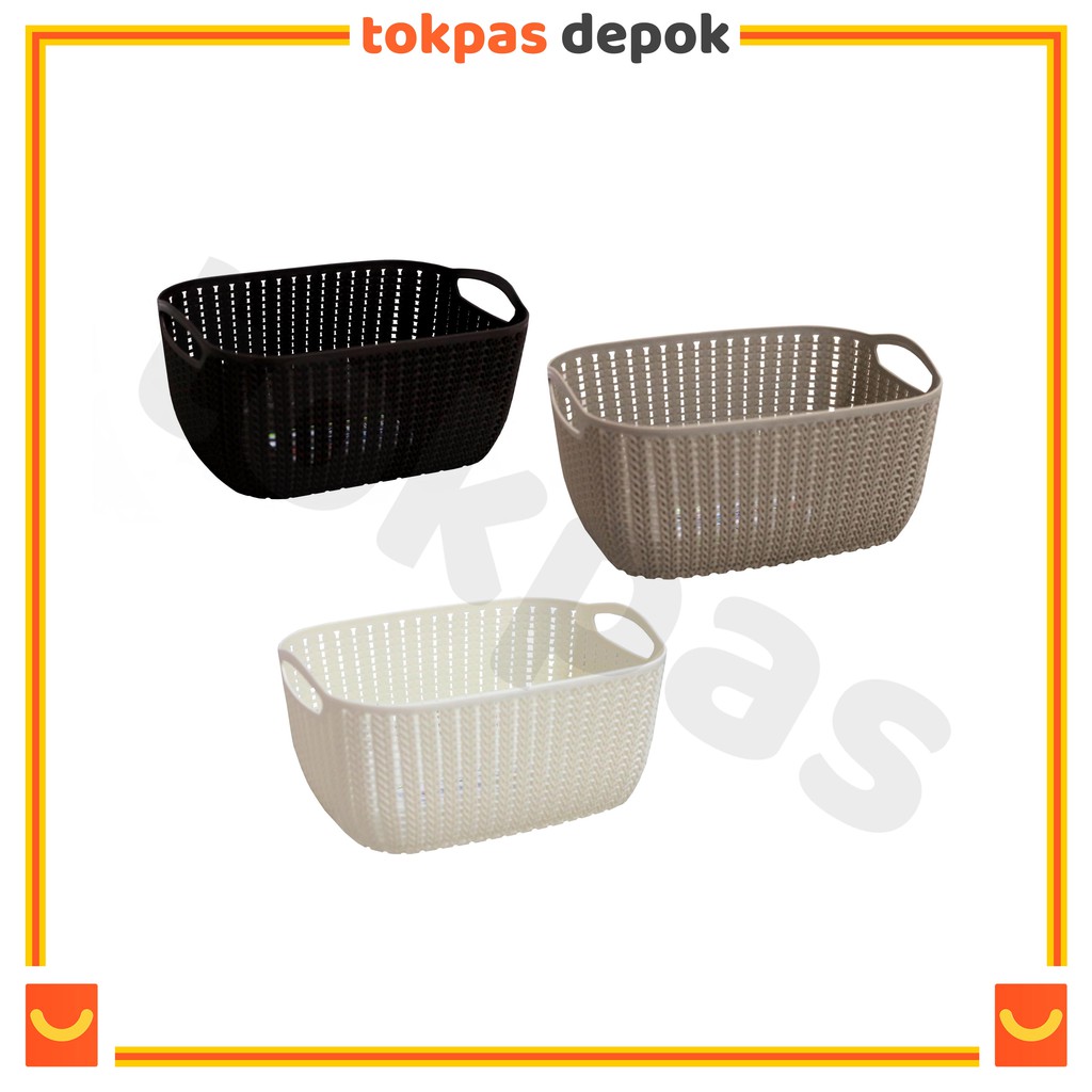 [TERMURAH] Keranjang Serbaguna Segi Keranjang Estetik Storage basket Kotak Penyimpanan storage Keran