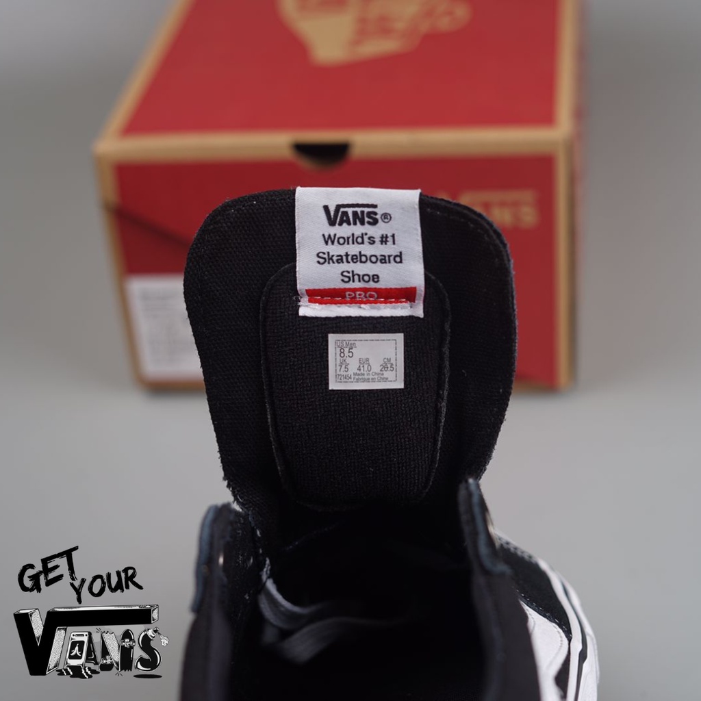 Vans Sk8 Low Pro Black White Original 100% Bnib