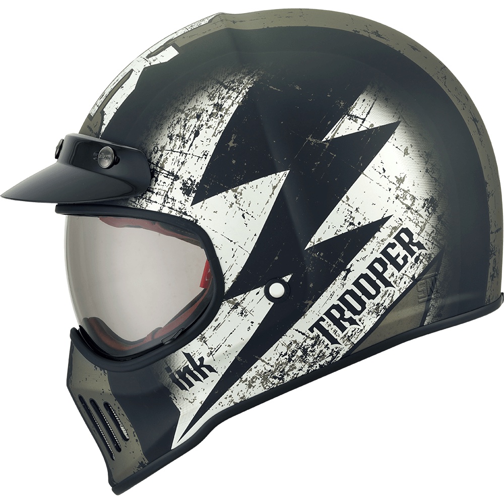 HELM INK TROOPER THUNDER - MATT BLACK/GUNMETAL