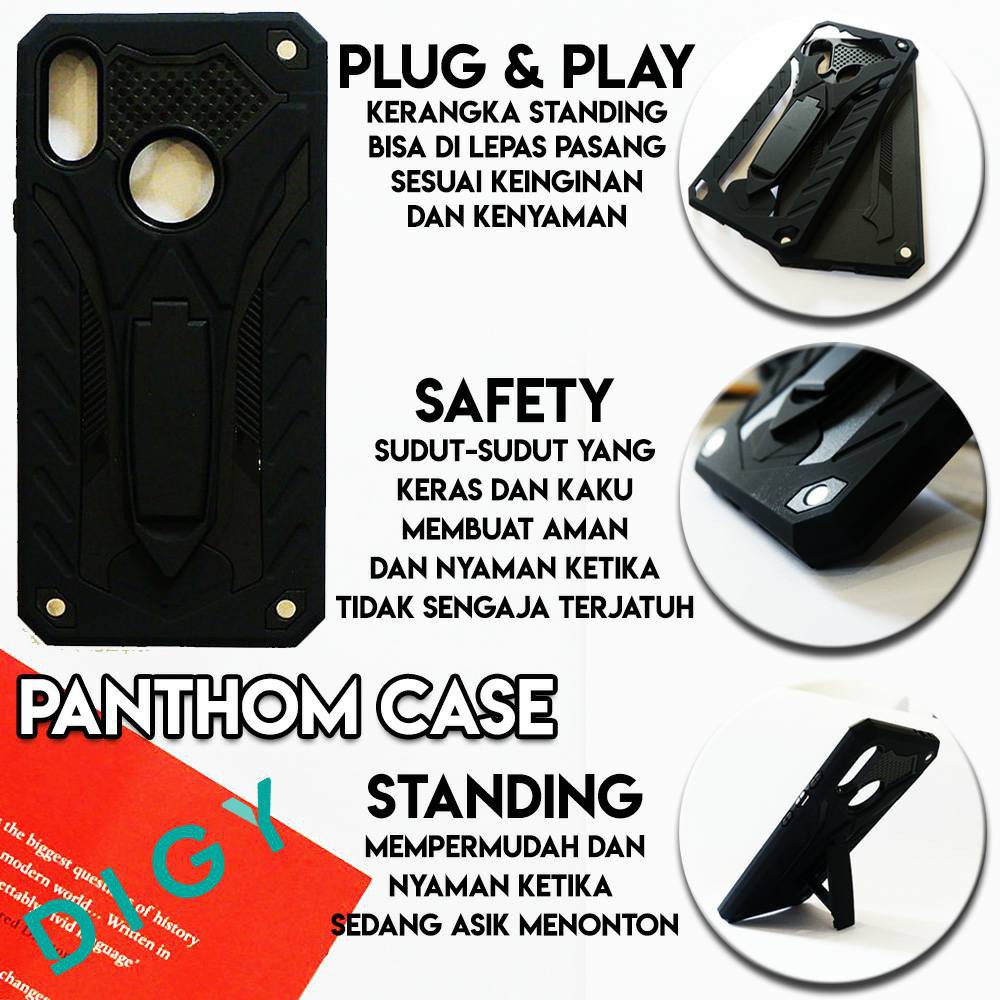 Phantom Case Robot Standing REALME 5 / 5 i NARZO 30A NARZO 20 C25 C12 C15 REALME 6 k1 casing hp skin belakang pelindung hp