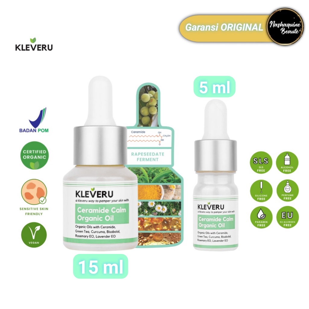 Formula BARU KLEVERU Ceramide Calm Organic Face Oil