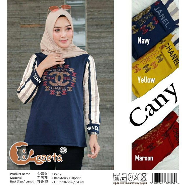 016 CANY BLOUSE Pakaian Wanita Dewasa  Gaya Kekinian Baru Murah Grosir Tanah Abang
