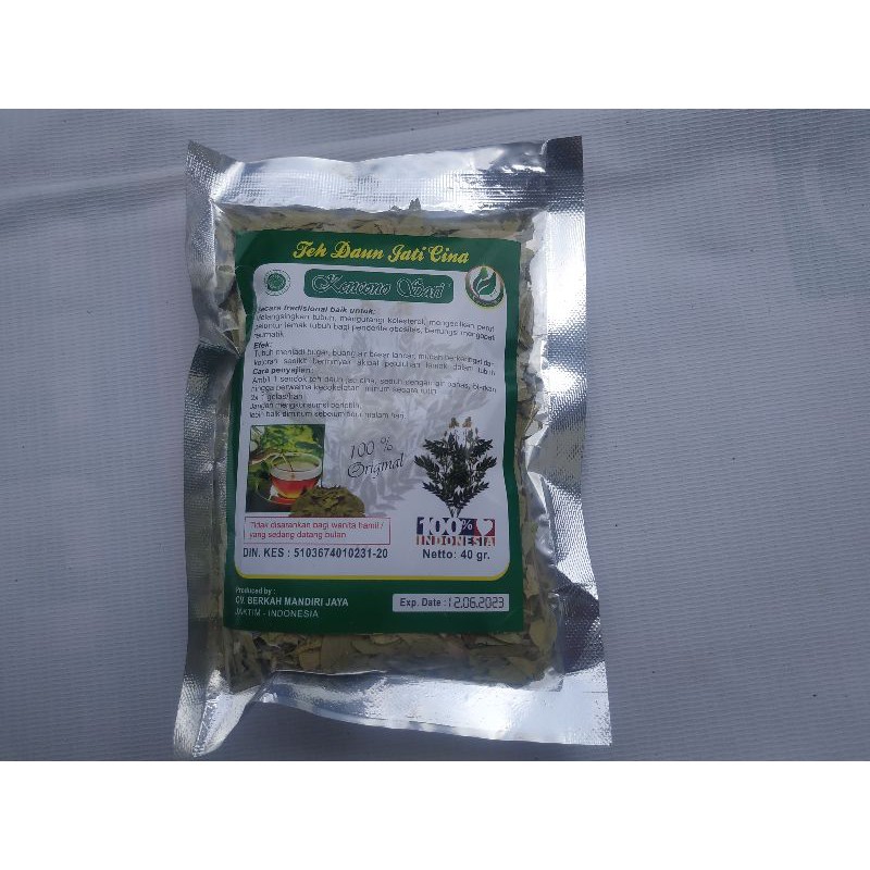 Teh Daun Jati Cina | Teh Jati Cina Original Curah Kencoro Sari 40gr | Teh Herbal 100% alami