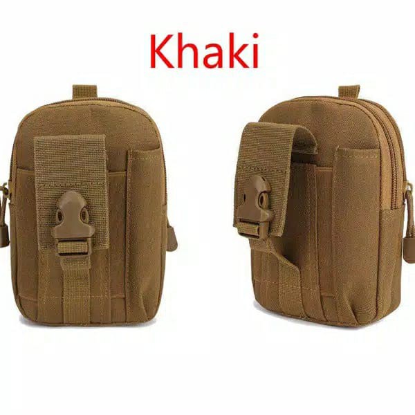 TAS PINGGANG HP / TACTICAL ARMY / FASHION TRAVELLING / TACTICAL MILITARY-KHAKI