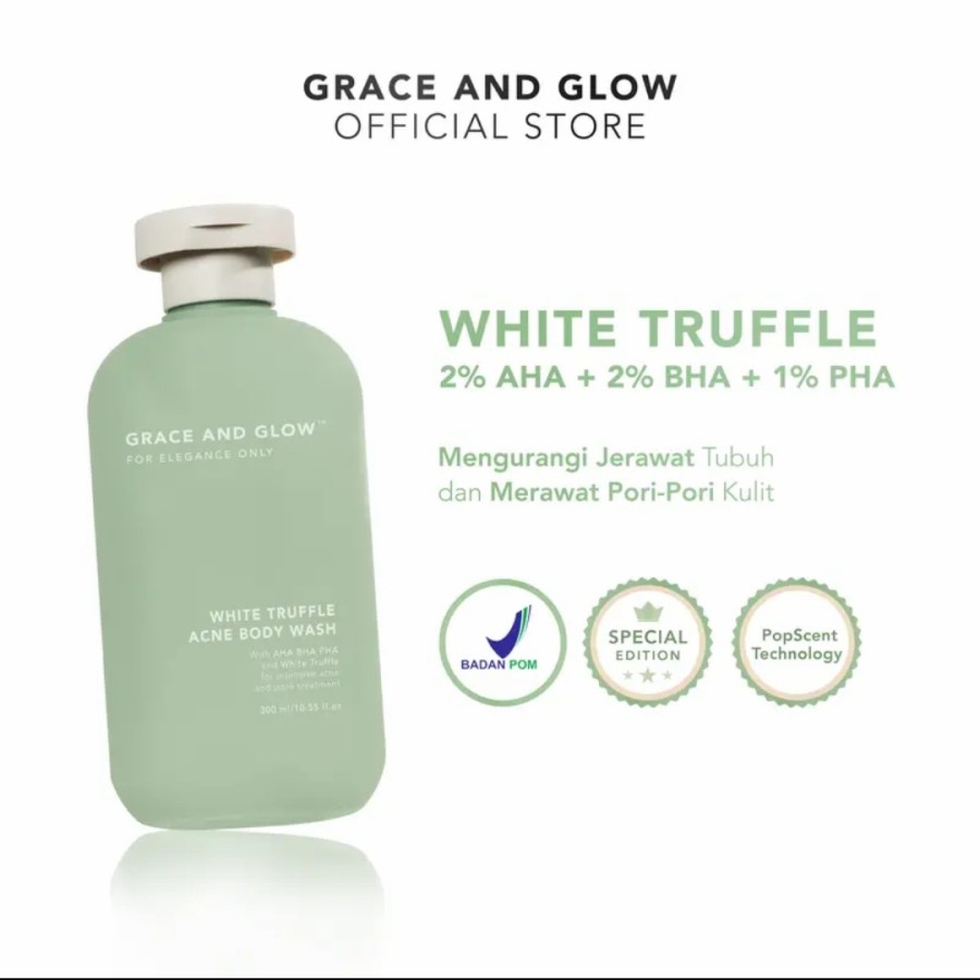 Grace and Glow White Truffle Acne Body Wash Original