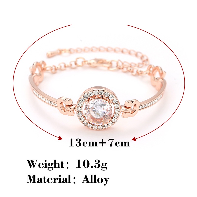 【Ready stock】COD Gelang Liar Wanita Temperamen Sederhana Mulia Bor Kilat Gelang fashion Rhinestone bracelet simple murah COD