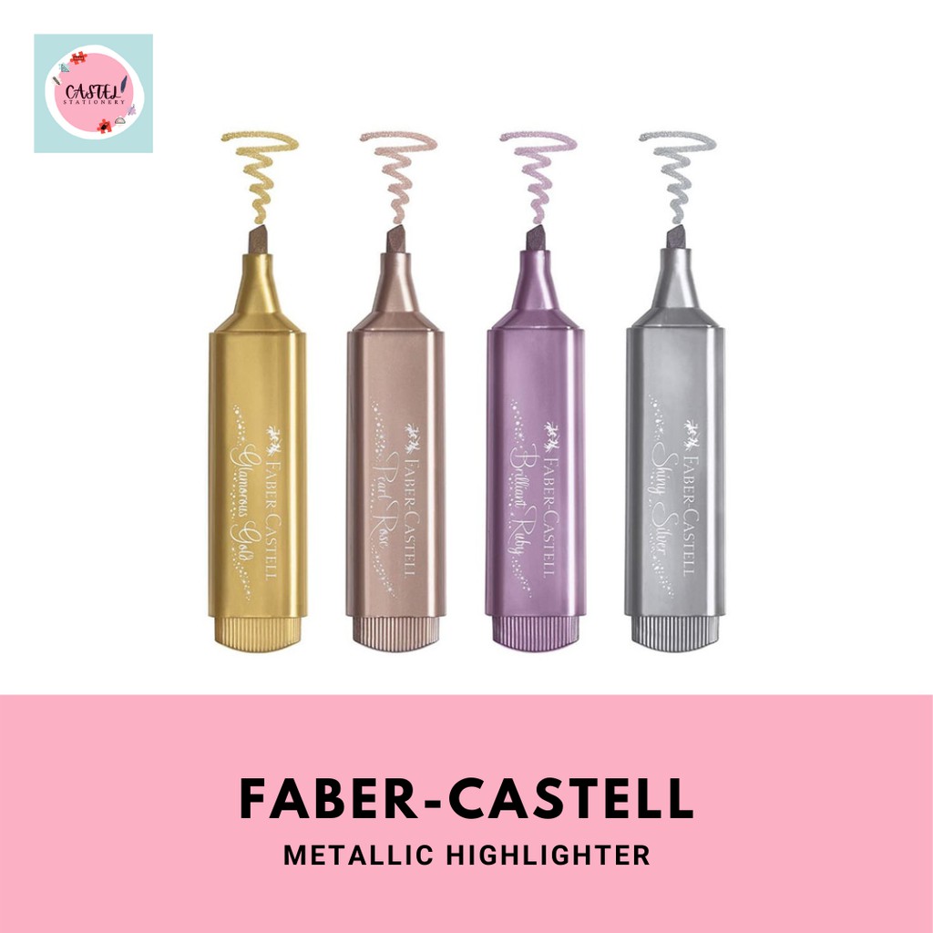 

Highlighter Faber Castell Metallic Textliner Stabilo Aesthetic TL-46