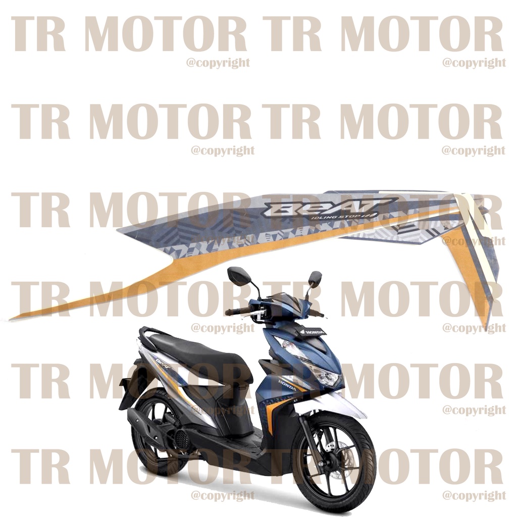 Stiker Motor Beat 2022 Sticker Striping Lis Full Set Motor