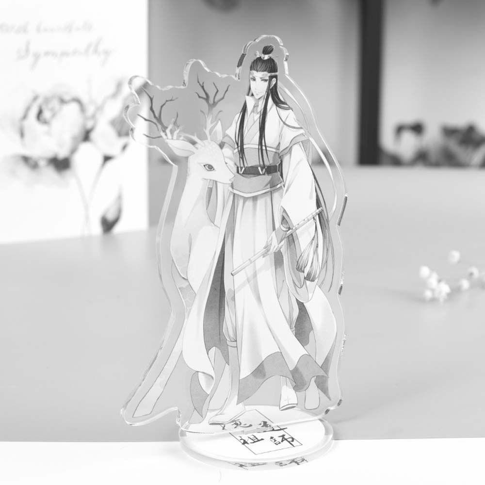 Quinton Mo Dao Zu Shi Kartun Anime Fashion Dekorasi Mainan Koleksi Model Wei Wuxian Desktop Standing Card Lan WangJi Figure Model Plat