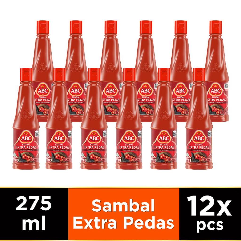 

ABC Saus Sambal Extra Pedas 275 ml - Multipack 12 pcs