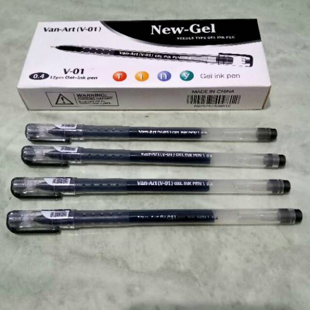 New Gel / Pulpen Gel / Gel Ink Pen / Gel Pen Zuixua Van-Art 0.4mm