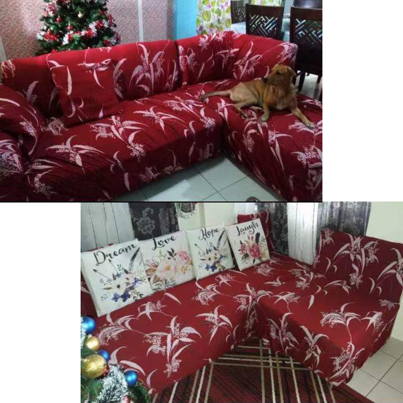 Cover Sofa Sarung Sofa 1/2/3/4 Seater Sofa Cover Elastic Sarung bantal sofa Cushion Protector Cover