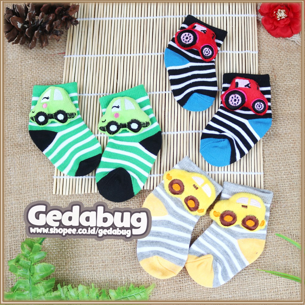 ( 3pcs) Kaos Kaki Bayi Mamimu / Kaos Kaki Boneka Newborn - gedabug