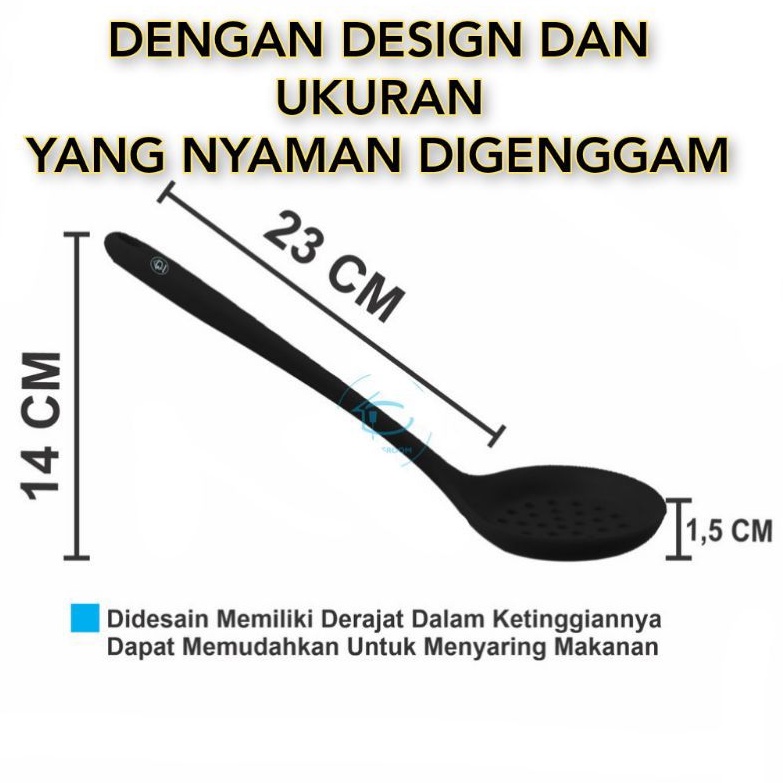 CENTONG IRUS SARINGAN MIE SILICONE 32cm TAHAN PANAS Good Quality BPA FREE ORIGINAL