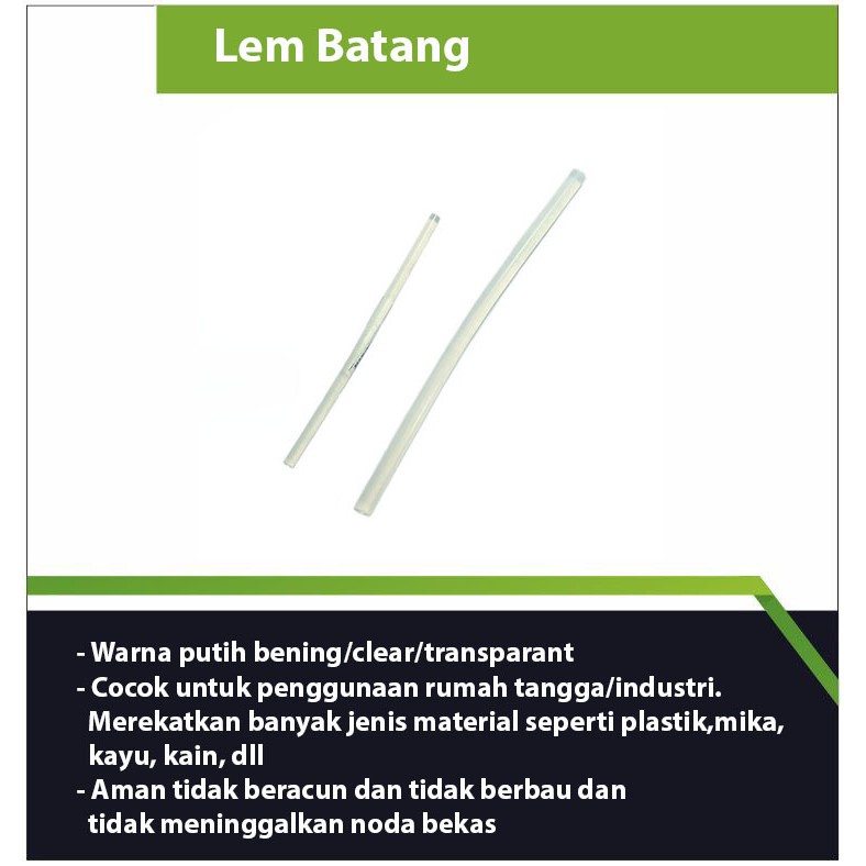 

Lem Batang Blister / Isi Lem Tembak / Stick Glue Gun