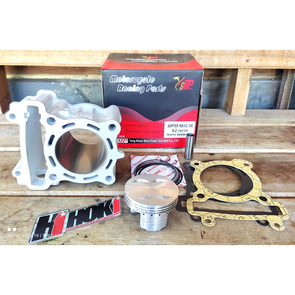 Cylinder Block Blok Bore Up 62mm Jupiter Mx Vixion Mx King 135 Lc T135 Exciter Sniper 150 Ceramic