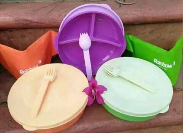 Kotak Makan Rainbow Lunch Set