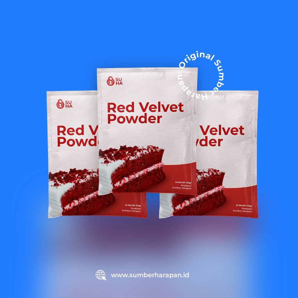

Red Velvet Bubuk isi 1 Sachet @30gr/sachet