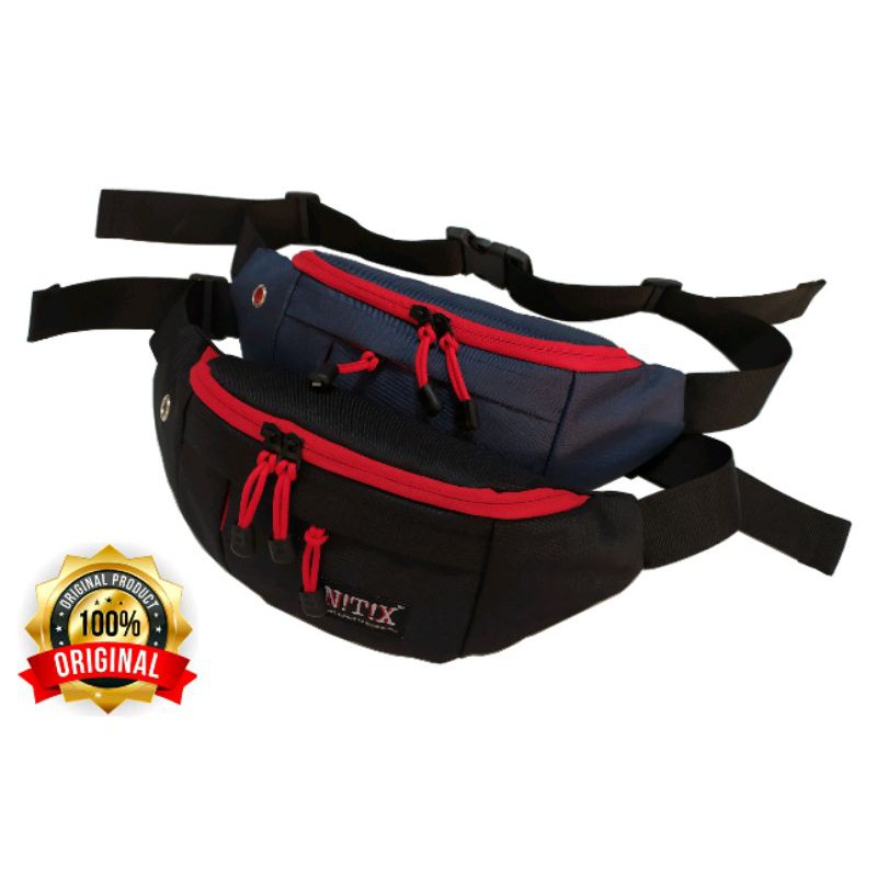 Slingbag Pria Waterproof Tas Pinggang Fanteus Bahan Bimo Ukuran 2L