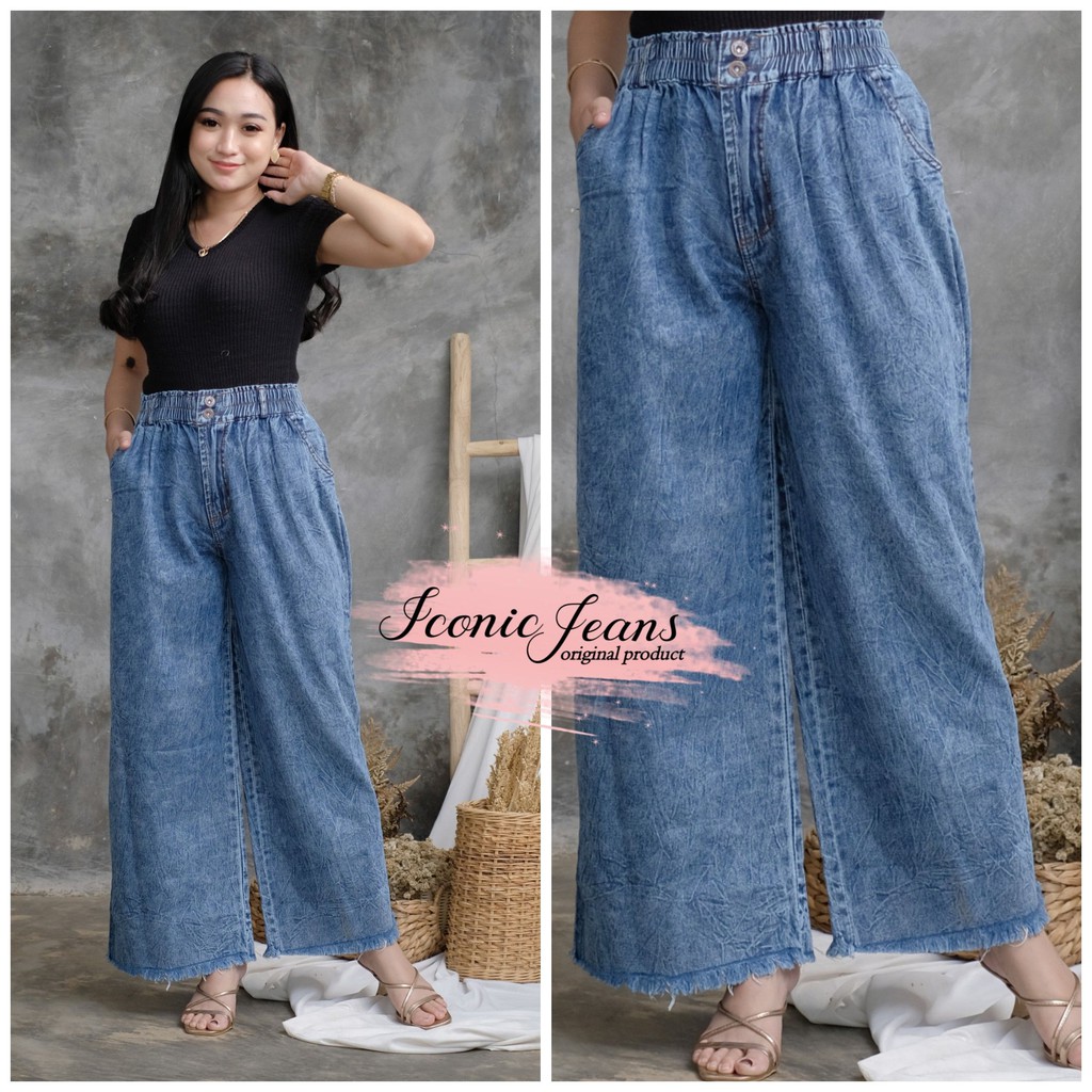 ZOLZA JEANS KULOT SNOWBLUE // KULOT JEANS // CELANA JEANS