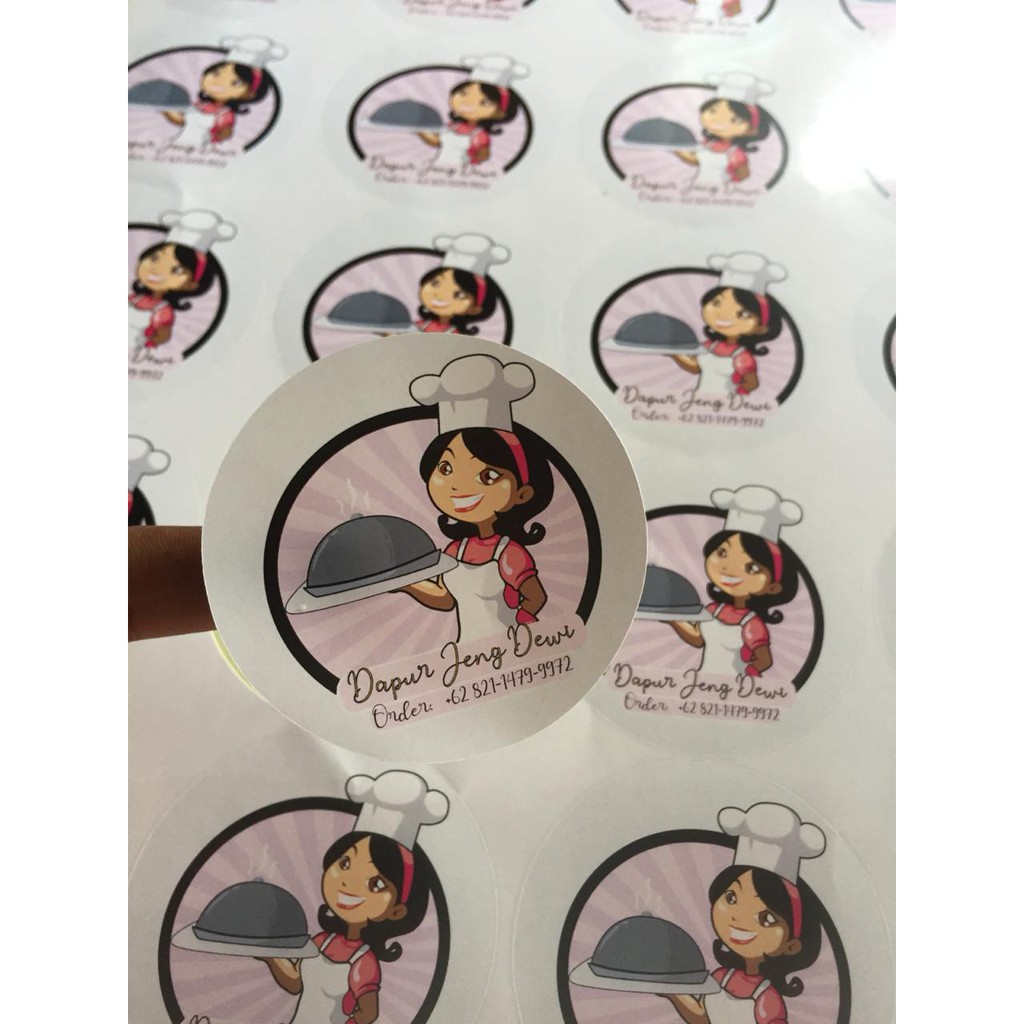 

Stiker Label Kemasan Cromo Bulat Print and Cut A3 Plus