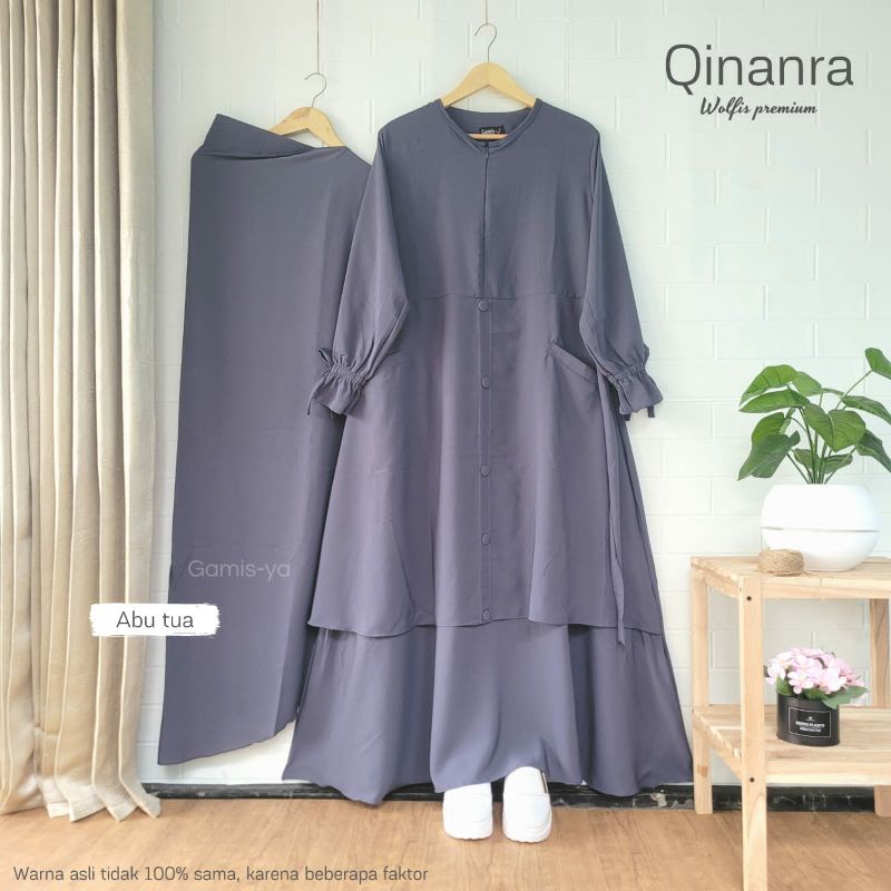 SET QINANA Wolfis Premium Free Cadar Bandana