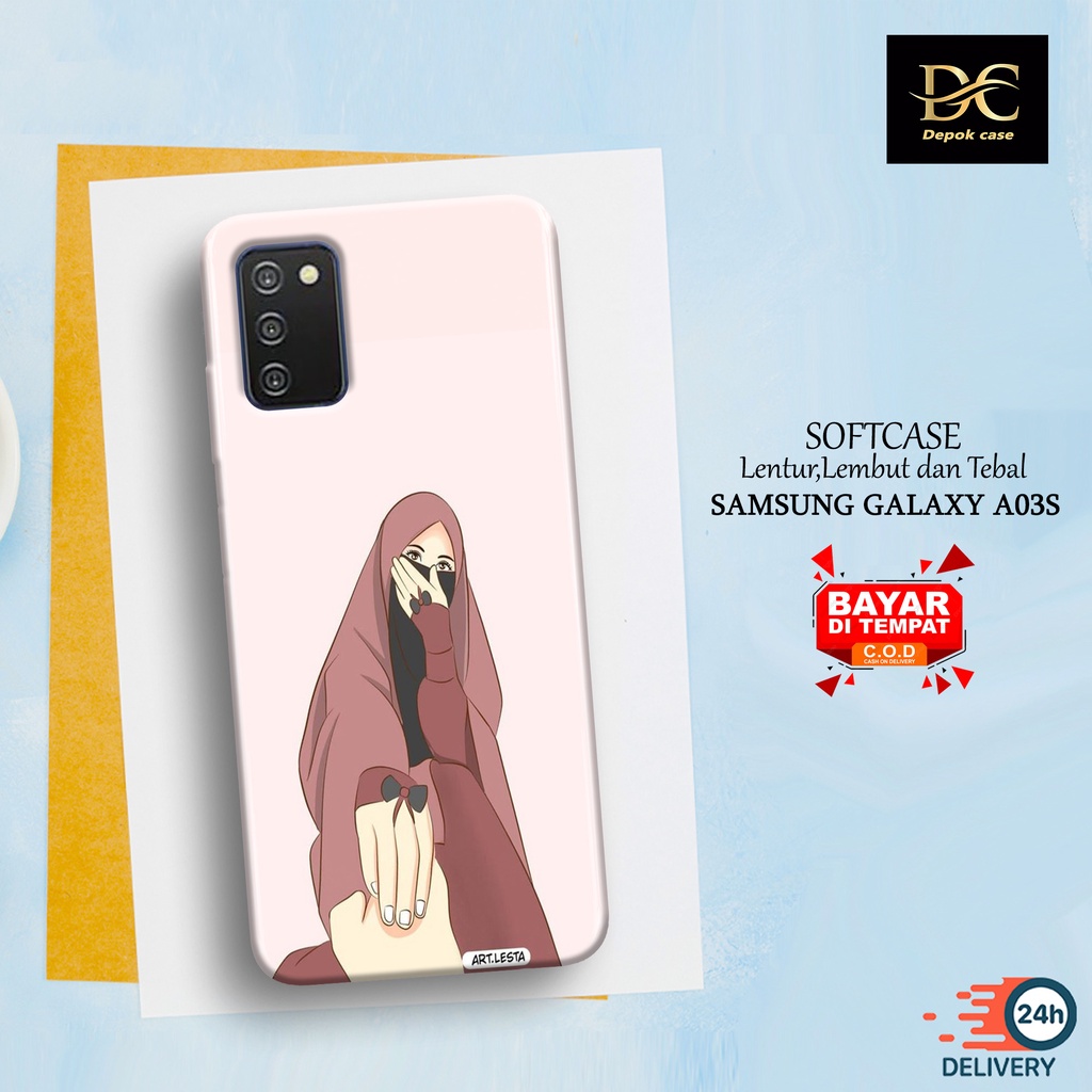 Case Samsung Galaxy A03s Terbaru - Fhasion Case HIJAB - Casing Hp Samsung Galaxy A03s Terbaru - Soft