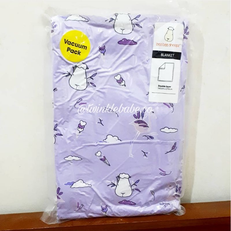 ⚠️ JUAL RUGI ⚠️ Baabaasheepz x Mmehuillet ~ Double Layer Adult Blanket (Lily Lilac)