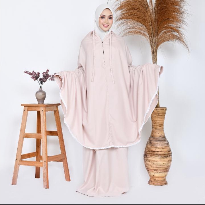 Mukena Dewasa Renda 2in1 Daily Traveling Cod By Kamelia Collection