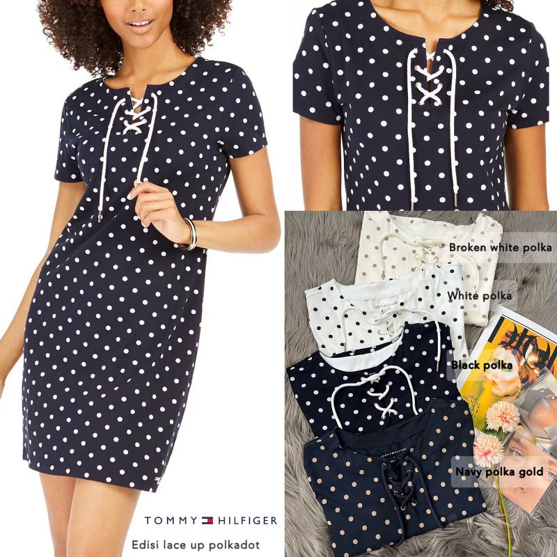 TMH lace up series dress