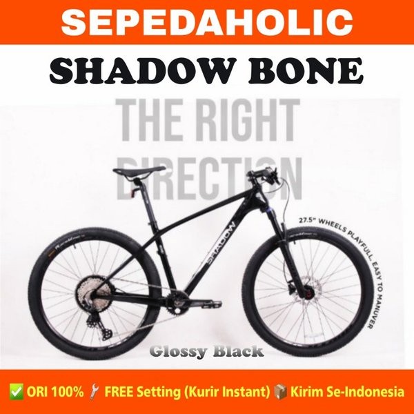 Sepeda Gunung MTB SHADOW BONE 27.5 29 Carbon 12 Speed Deore Hidrolik