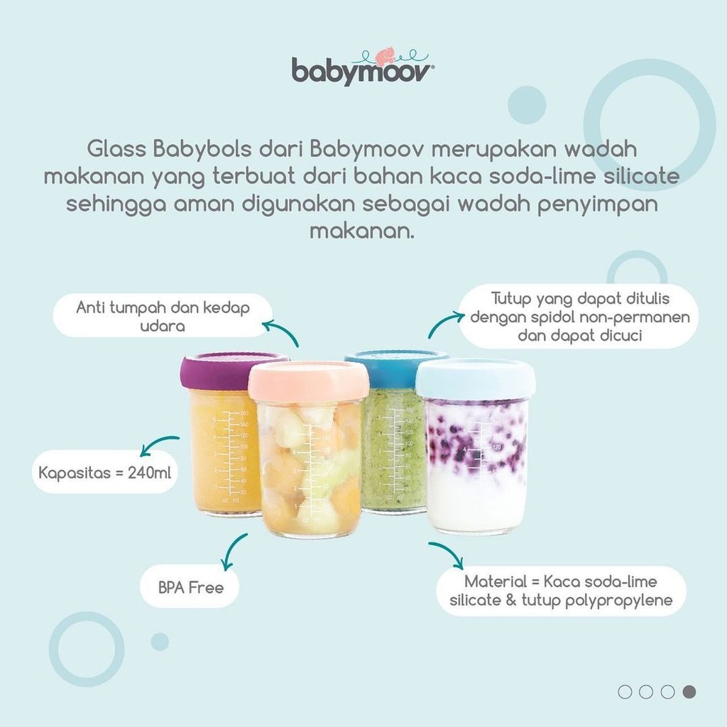 Babymoov Glass Babybols 4 x 240 ml A04313