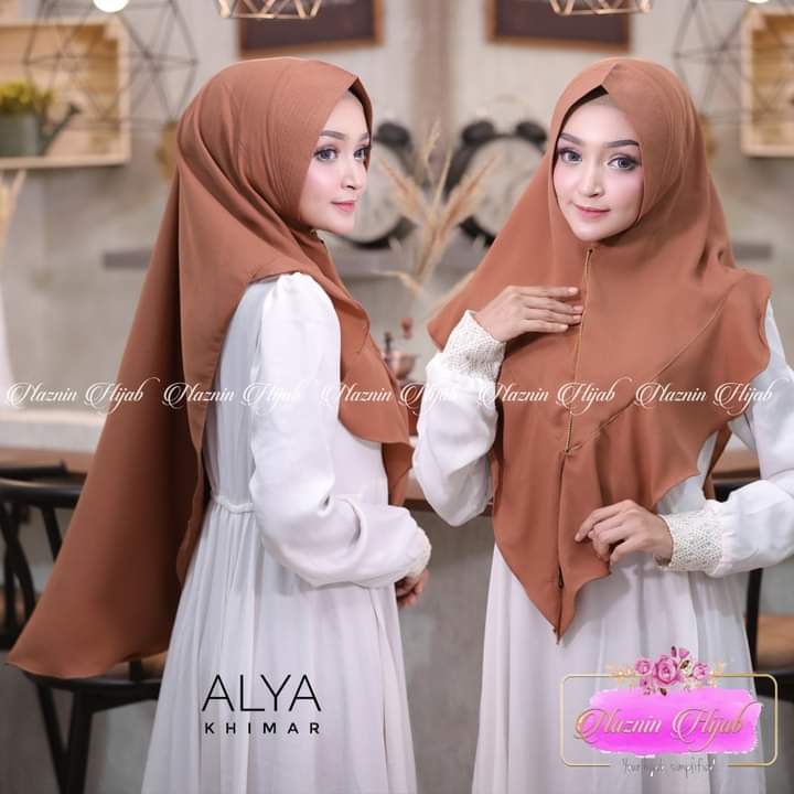 Hijab Khimar Bergo Pet Antem Daily Simpel Moscrepe Alya Ori Naznin