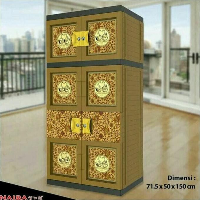 Lemari Plastik Naiba Gantung 1803/Lemari Pakaian Naiba Gantung Eiffelmall20