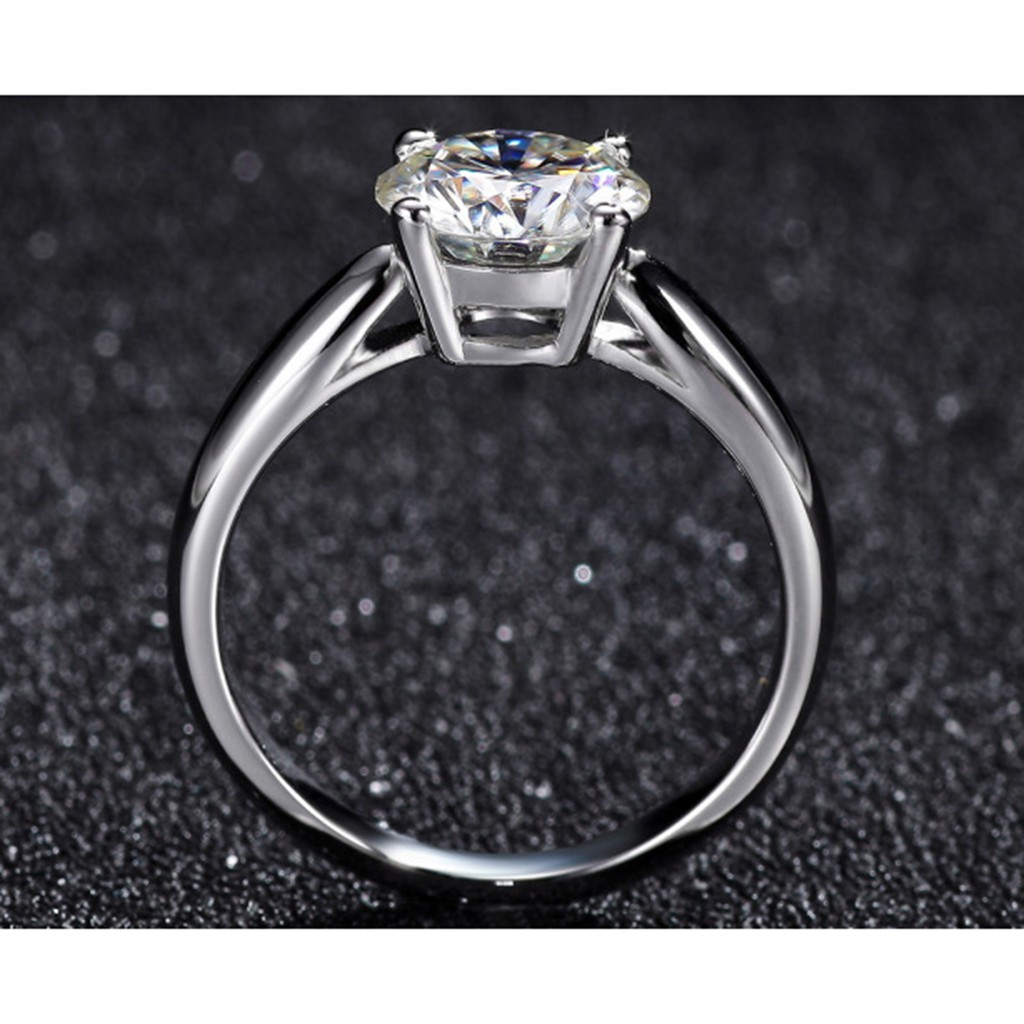 925 cincin perak murni untuk wanita empat cabang dengan cincin berlian disesuaikan perhiasan fashion