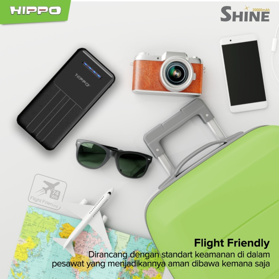 Hippo Shine Power Bank 20000mAh Smart Detect Charging