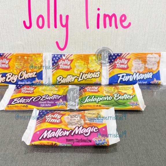 

JU7✴ Jolly Time Popcorn Big Cheez / Fun Mania / Blast O Butter / Jalapeno Butter / Mallow Magic Bara
