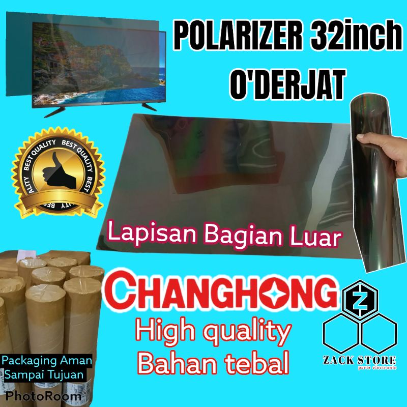 POLARIS TV LED CHANGHONG 32 INC 0 DERAJAT BAGIAN LUAR TV POLARIS TV LED LCD 0 DERAJAT LAPISAN LUAR