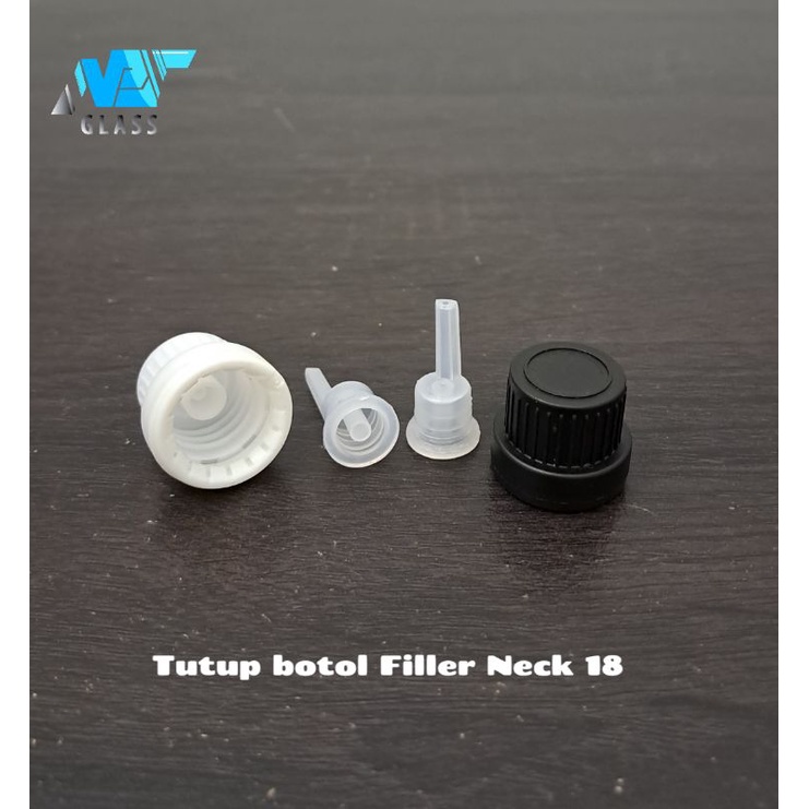 tutup botol neck 18 filler segel / tutup botol dropper neck 18