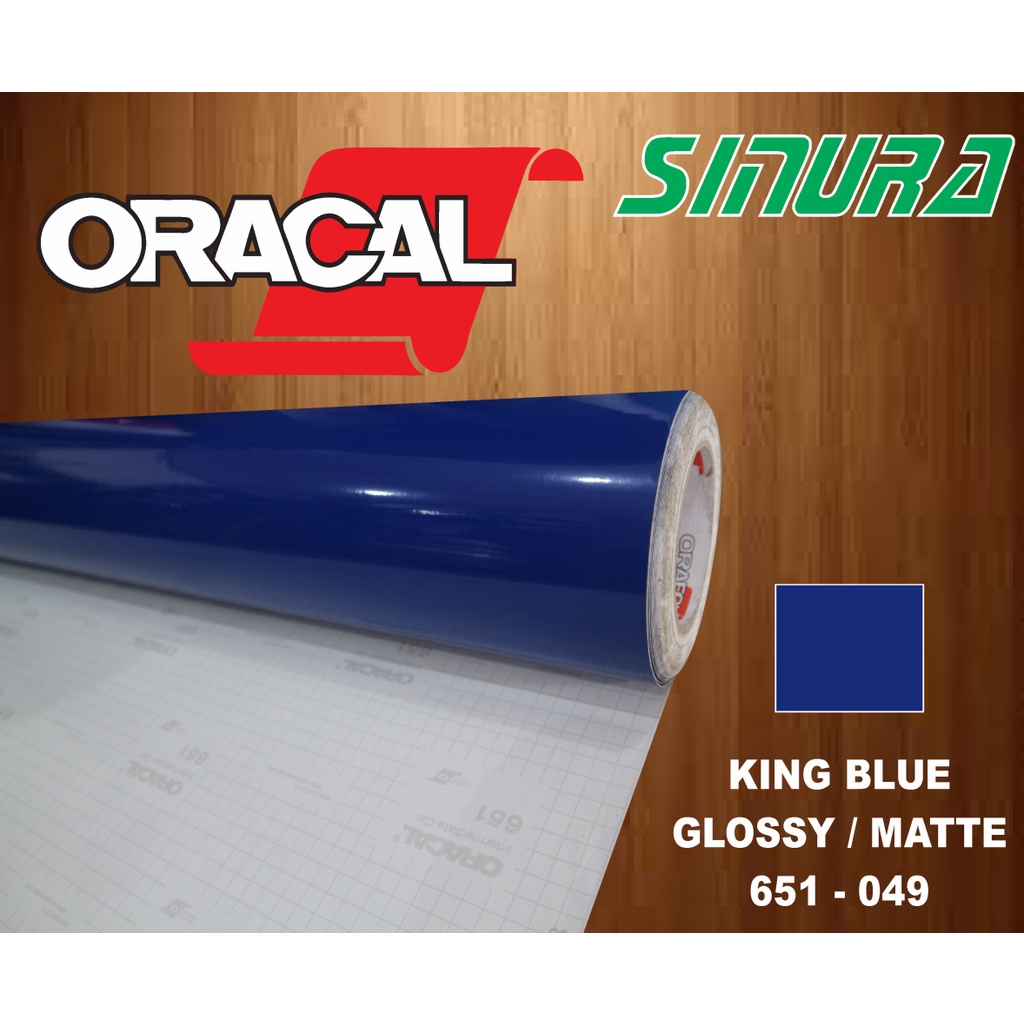 Sticker Oracal 651-049 KING BLUE (GLOSSY/MATTE)