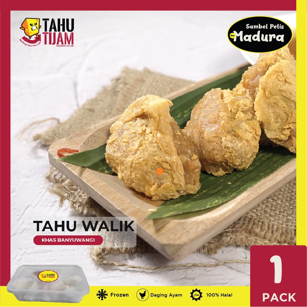 

Tijam Tahu Walik Khas Banyuwangi FROZEN - GORENG 1 PACK