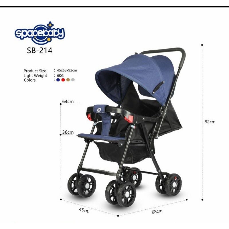 Baby Stroller SB 6202 Spacebaby SB6212 Bisa Hadap Ibu Reversible Kereta Bayi Space Baby sb214, sb6055 terbaru