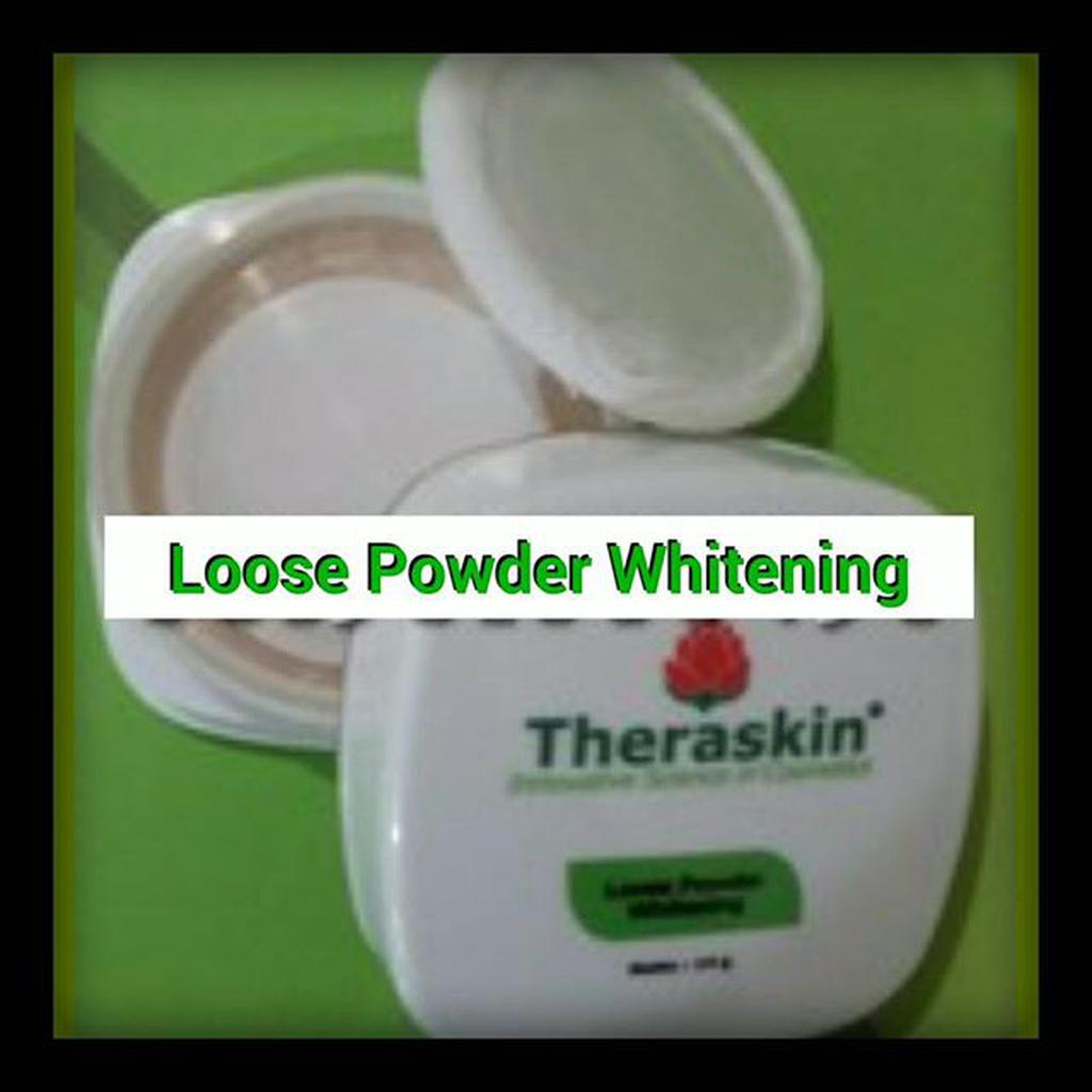 THERASKIN LOOSE POWDER WHITENING | BEDAK TABUR PEMUTIH