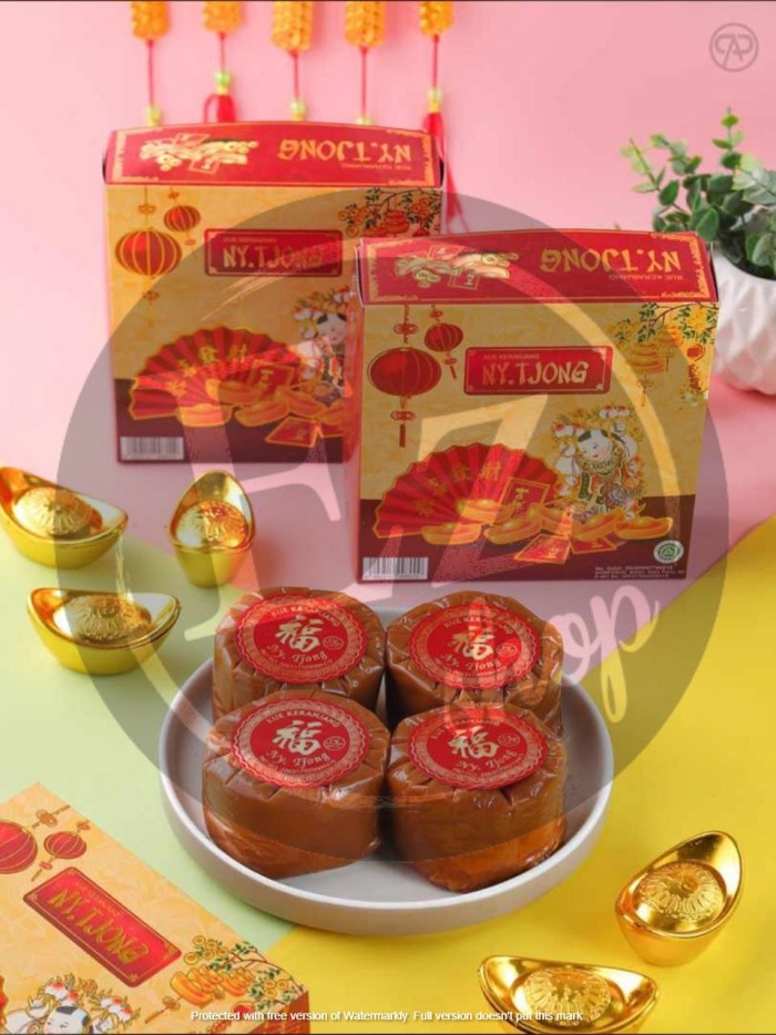 [INCLUDE BOX] Kue keranjang, kue cina, dodol imlek Ny. Tjong isi 4 pcs