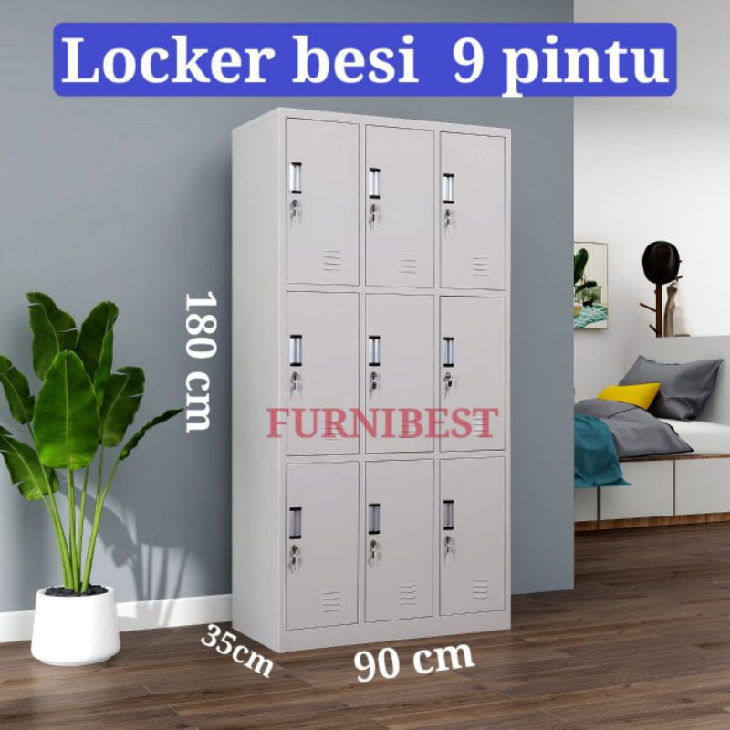 Locker Besi Loker Besi Lemari Besi Furnibest