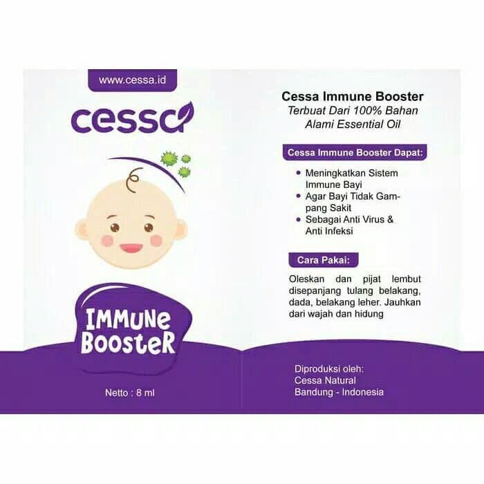 Cuci Gudang Cessa Baby Imune Booster Essential Oil Menjaga Daya Tahan Tubuh Bayi Terbatas Shopee Indonesia
