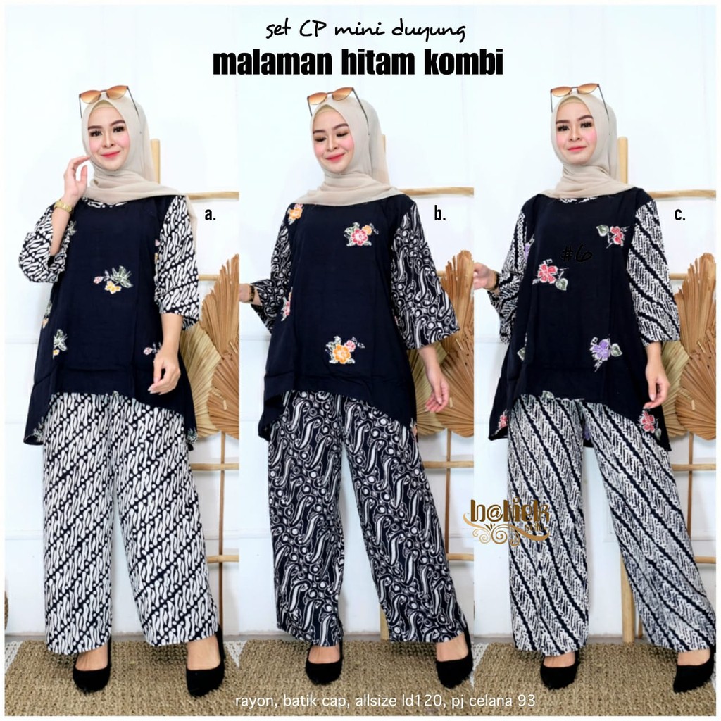 Set cp kazana mini duyung malaman hitam combi cap best