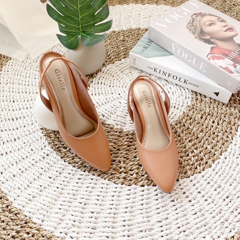 Giselle Colls - Evelyn Slingback Heels Wanita 5 cm-5