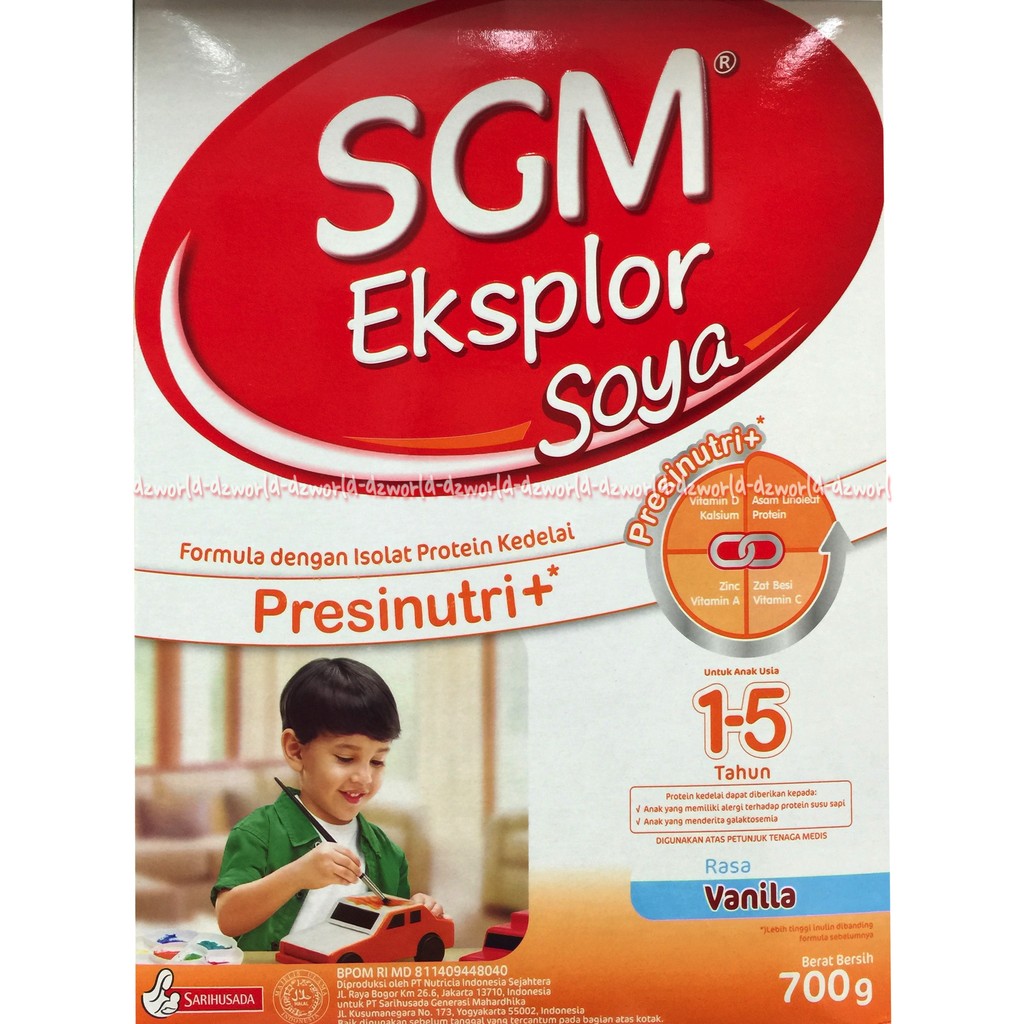 Susu SGM Eksplorer Soya1 Plus  Vanilla Susu Kedelai SGM 1-5tahun